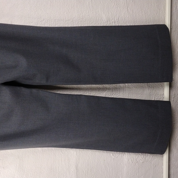 Talbots Signature Gray Mid Rise Flat Front Straight Leg Casual Trouser Pant - Picture 10 of 12